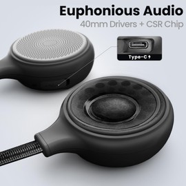 OutdoorMaster Wireless Bluetooth 5.0 Ski Helmet Drop-in Headphones HD Speaker Chip Compatible with Audio-Ready Helmet with Built-in Mic for Motorcycling Easy Control Buttons IP45 Sweat-Resistance