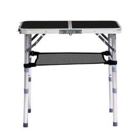 Portable Folding Aluminum Outdoor Table 2ft Adjustable Height With Carry Handle For Patio Garden Usedefault: default title