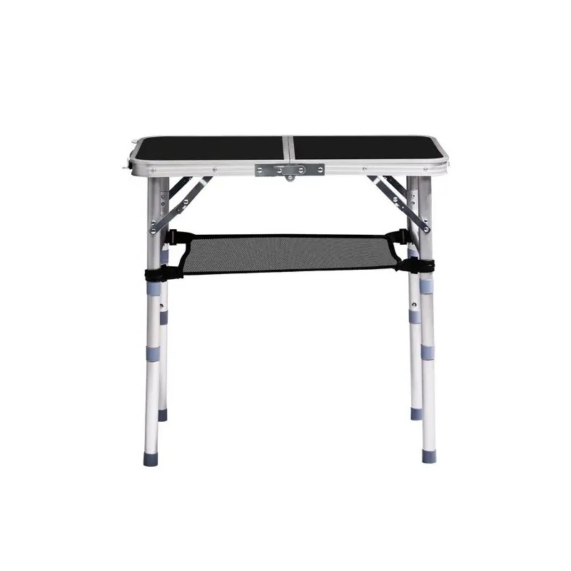 Portable Folding Aluminum Outdoor Table 2ft Adjustable Height With Carry