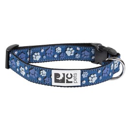 RC Pets Sporty, Fun, Functional Clip Collar-1" | Fresh Tracks Blue, Large