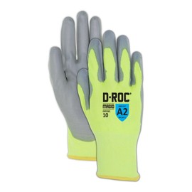 MAGID General Purpose Dry Grip Level A2 Cut Resistant Work Gloves, 12 PR, Polyurethane Coated, Size 11/XXL, Reusable, 18-Gauge DuraBlend Shell (GPD261)
