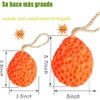 Esponja de Baño Natural en Forma de Panal Naranja, 1