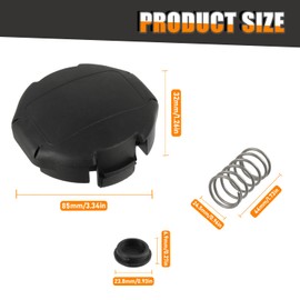 HUAREW X472000070 Speed Feed Cap 400 Head Trimmer Weed and Spring Kit Fits for SRM-225, SRM-230, PAS-225 Trimmer Heads, Weed Eater Cap (2 Pack)