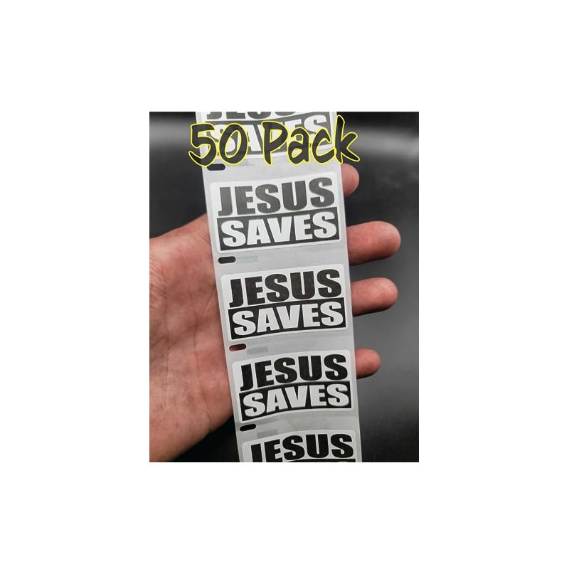 50PCS Jesus Saves Stickers