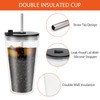 HENGBIRD Bubble Tea Cup, 16 oz Plastic Cup with Lid