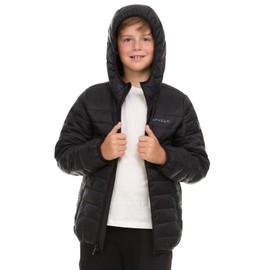 Spyder Packable Boys Puffer Jacket with Hood, Lightweight Boys Winter Jacket