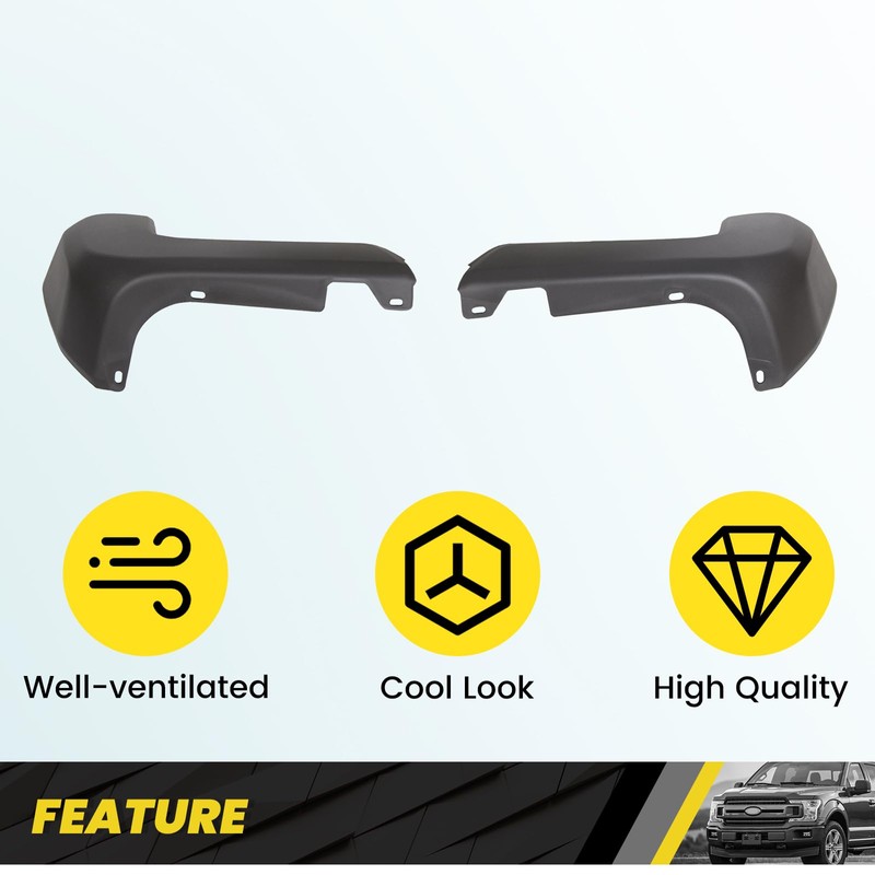 KUAFU Rear Bumper End Cap Compatible with 2016-2023 Toyota Tacoma