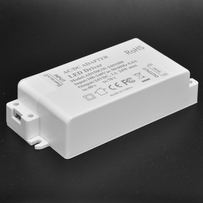 DC 24V 24W 1A LED Driver Constant Voltage Flame Retardant