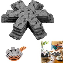 16pcs Pan Protectors For Stacking, 4 Different Sizes Pan Protectors For Stacking, Non-Slip Mat Pan Protectors, Pan Separators, Saucepan Protectors For Stacking Suitable For Cooking And Dining