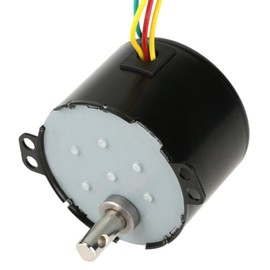 AC 220V Low Speed Motor, 5-50RPM Miniature Synchronous Motor with Low Speed and Low Noise, Large Torque, Clockwise/Counterclockwise (5RPM)
