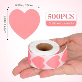 500 Piezas Pegatina Bronceadora de Corazón Púrpura en Pvc Autoadhesiva, para Extremidades y Espalda, Uso en Tienda y Centro Comercial, para Adultos y Familias