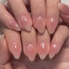 Virellay Almond Fake Nails, Artificial Fingernails, Press On Nails Almond