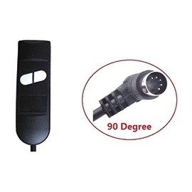 Benmingnian 90° Degree 2 Button 5PIN Power Recliner Remote Hand Controller for OKIN, LIMOSS, Pride,Golden, Med-Lift Chair