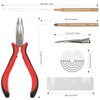 Hair Extension Tools Kit, 500Pcs 5mm Hair Extension Beads, Pliers