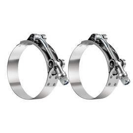 T Bolt Hose Clamp 3 inch 2 Pcs Heavy-Duty Turbo Intake Radiator Hose Clamps 304 Stainless Steel Sizes 83-91mm (2, 3" 83-91)