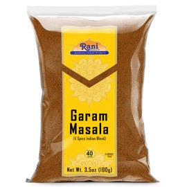 Rani Garam Masala Indian 11-Spice Blend 3.5oz (100g) ~ All Natural, Salt-Free | Vegan | No Colors | Gluten Friendly | NON-GMO | Kosher | Indian Origin