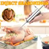 PEOUWNES 304-Stainless Steel Meat Injector Syringe Kit with 3 Marinade