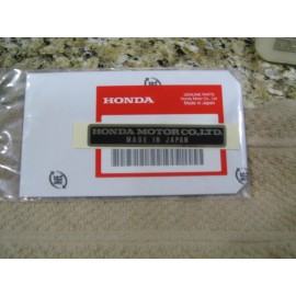 Honda GENUINE HONDA "MADE IN JAPAN" HONDA MOTOR CO FRAME DECAL EMBLEM LABEL STICKER