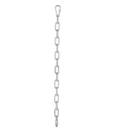 MDAIRC Heavy Duty Stainless Steel Straight Link Chain , 800 Pound Load, 6mm (0.23 inch) Diameter, 80cm (30.7 inch) Length, with 2 Locking Snap Hooks