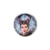 Verstellbarer Edelstahlring, 25mm Durchmesser, Handgemachte Illustration Maleficent 2