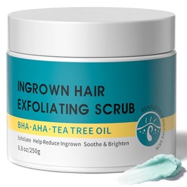 Exfoliante de cabello encarnado con AHA+BHA, exfoliante corporal suave KP Bump Eraser – Ayuda a reducir los pelos encarnados y protuberancias de afeit