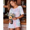 Girece Tie Dye Pajamas for Women Set 2 Piece Comfy