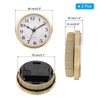 PATIKIL 3.5" 90mm Quartz Clock Insert, 2 Pcs Round Quartz