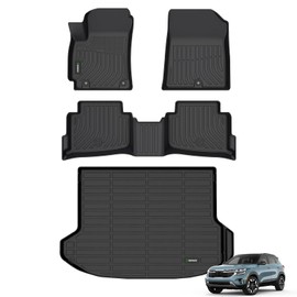 ANBINGO® Floor Mats & Cargo Liner for Kia Seltos 2024 2025, TPE All Weather Car Mats Seltos 2024 2025, Set for 2024 2025 Seltos S, LX, EX, SX, X-Line, (Only for U.S.A. and Canada Seltos)