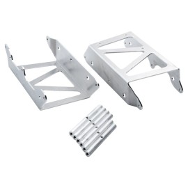 7602 Racing Radiator Braces Brushed Aluminum For KTM HUSQVARNA