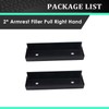 OLIMPOCICLI 1984-1989 Corvette Armrest Filler Pull Right Hand Plastic, 2pcs