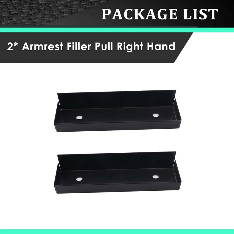 OLIMPOCICLI 1984-1989 Corvette Armrest Filler Pull Right Hand Plastic, 2pcs