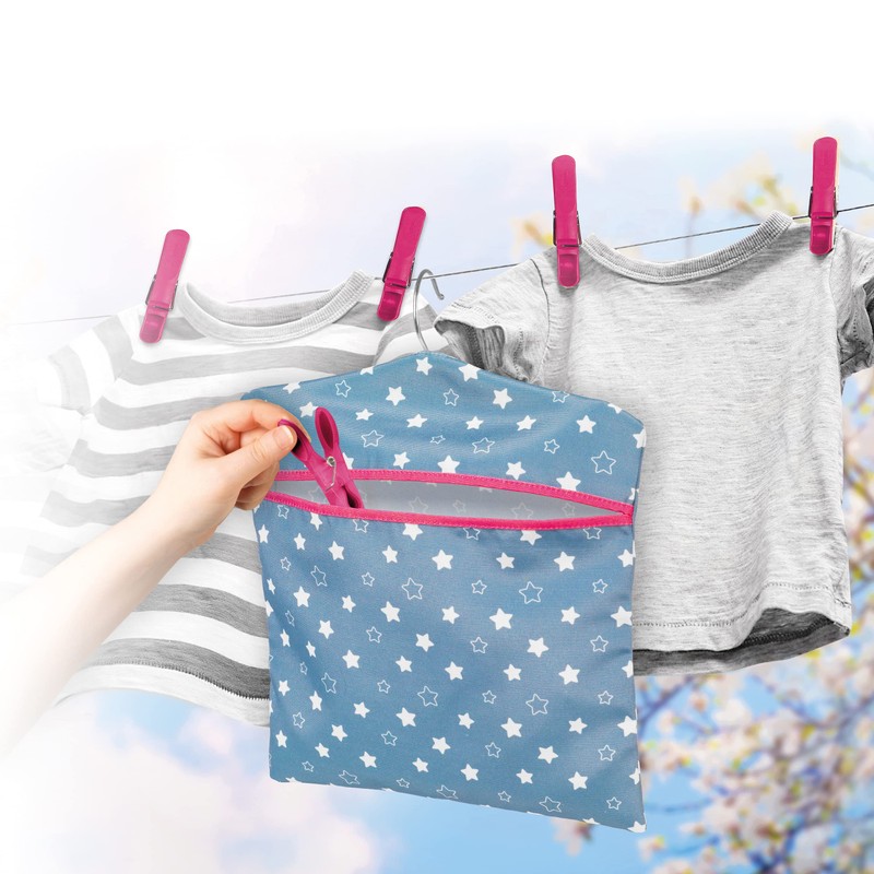 Kleeneze KL081599EU7 Twinkle & Shine Peg Bag with Hanger, Easy