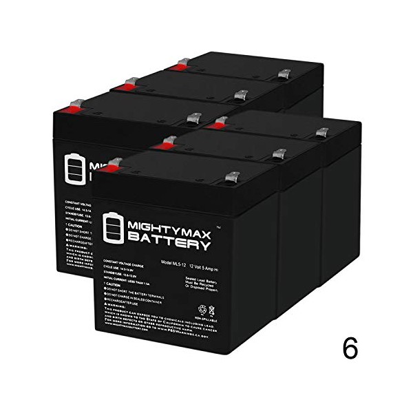 Mighty Max Battery ML5-12 - 12V 5AH Replacement Battery for