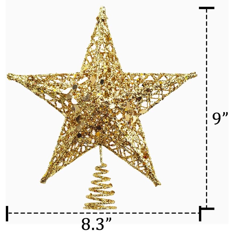 Nyicey Decoración para árbol de Navidad con 5 Puntos de
