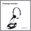 Retevis EHK013 Two Way Radio Headset with Mic,Overhead Walkie Talkie