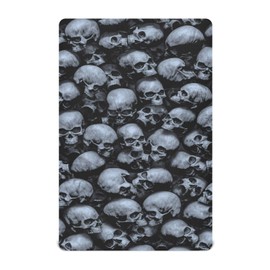 UMIRIKO Gray Skull Gothic Pack n Play Baby Play Playard Sheets,Mini Crib Sheet for Boys Girls Player Matteress Cover H020048