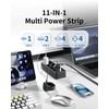 8-Way Power Strip with Surge Protection and 2 m Cable