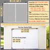 Garage Door Screen for 1 Car Garage 8x7FT White, Magnetic