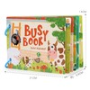 Flybean 3-in-1 Montessori Preschool Busy Book for Toddlers, Kids Age