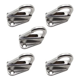 5 x Mudguard Hooks Strong Stainless Steel Safety Hook Marine Spring Snap Fender Hanger for Pull Ship Boat