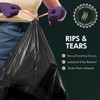 PAMI Large 30-Gallon Drawstring Trash Bags [35-Pack, Black] - Multipurpose