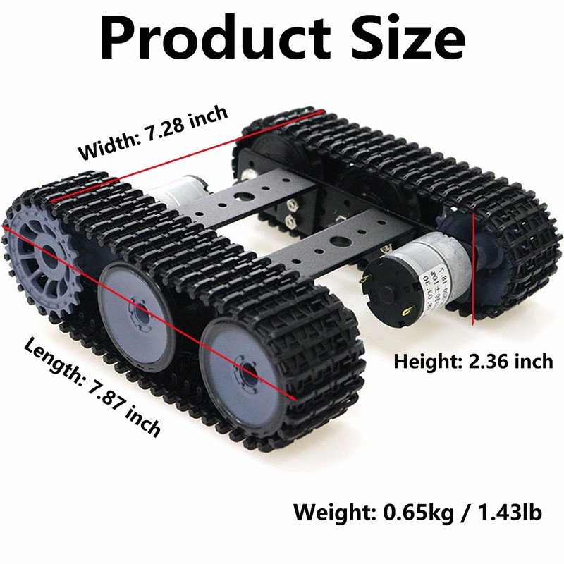 Premium Robot Tracked Car Chassis Starter Kits, MiniTP100 Metal Smart