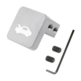 Wogomz Hood Latch Release Handle Cable Repair Kit, Aluminum Hood Release Latch Handle Repair Kit Replacement, Fits 1996-2011 Civic, 1997-2006 CR-V, 2003-2011 Element, 2006-2014 Rid/ge/line (Silver)