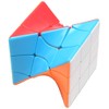 Twisty Speed Cube 3X3X3 Twisted Magic Cube Puzzle Toy Stickerless