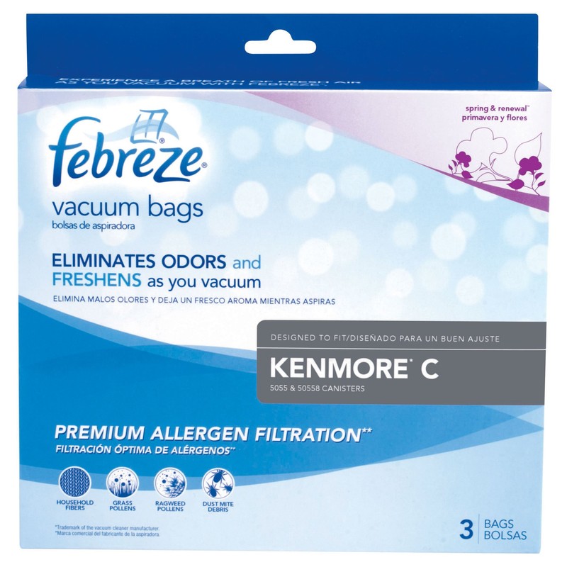Kenmore C Febreze(R) Vacuum Bags, 3 Pack, New Genuine OEM