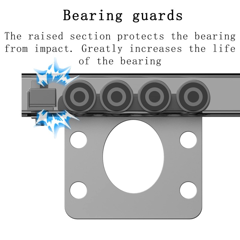 8 Wheel Trolley Assembly Rollers.Bearing Trolley Assembly.The top of The