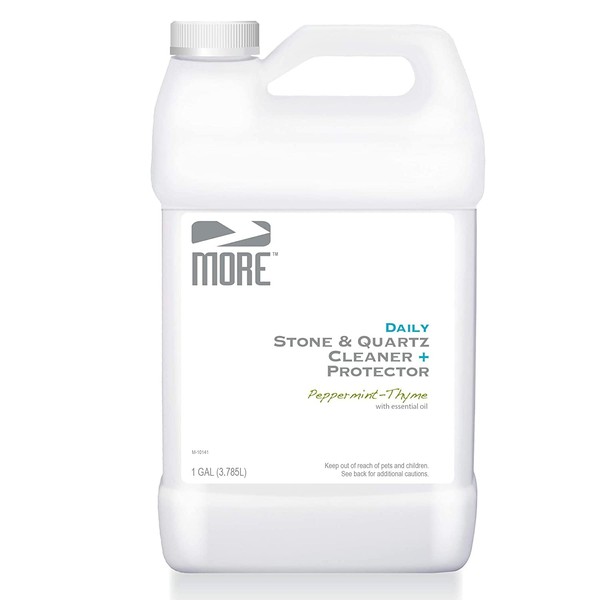 MORE Stone & Quartz All Purpose Cleaner + Protector Refill (Advanced Formula) for Natural Stone and Tile Surfaces, Household Cleaning [Gallon / 128oz]