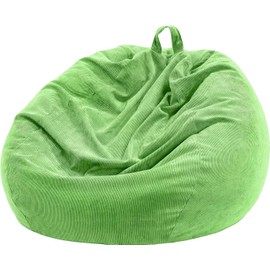 Nobildonna Bean Bag Chair Cover (No Filler) for Kids and Adults,Beanbag Stuffed Animal Storage Without Filling Plush Toys Holder and Organizer Soft Premium Corduroy 200L