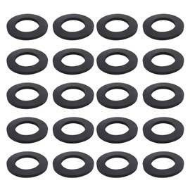 The Lord of the Tools 2pcs 3/4 inch Washing Machine Nitrile Rubber Washer Dishwasher Flat Washers Round Spacer Washers for Cold Water Inlet Hose 3/4 inch Black