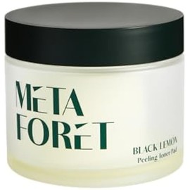 METAFORET Black Lemon Peeling Toner Pad 60 Sheets/Facial exfoliating Pads, Perfect Solution for Dead Skin Cells, Non-irritating Moisture Boost Toner